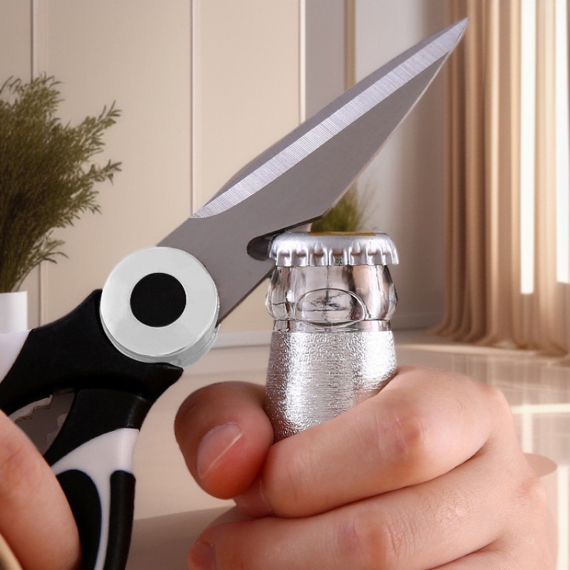 Powerful chicken bone scissors, kitchen household stainless steel bone and meat scissors, multi-functional, multi-purpose, labor-saving daily fish-killing scissors Specification drawing