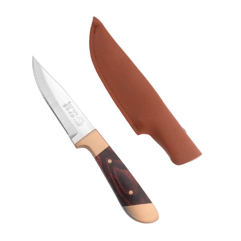 Mongolian knife with a knife cover, a knife for removing bones from meat, a knife for cutting mutton, a knife for outdoor fruits, and a knife for slicing grilled meat Specification drawing
