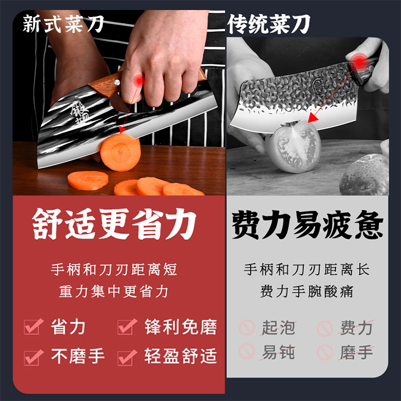 Labor-saving kitchen knife, new type of household slicing knife for cutting vegetables, stainless steel super sharp, wholesale and consignment factory stock Application Scenario