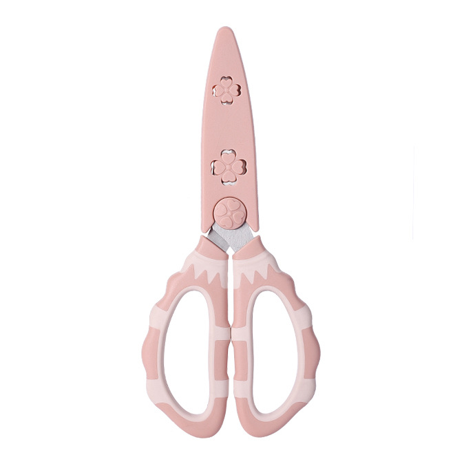 Kitchen scissors, household multi-functional powerful chicken bone scissors, bone and meat special food-grade baby panda complementary food scissors Item Picture