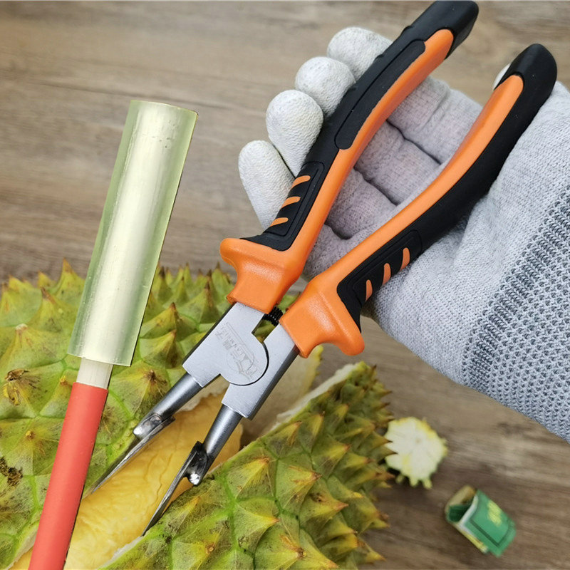 Durian stick to open durian, durian opener pliers, fruit inspection, durian stick to open durian tools undefined