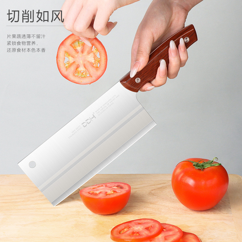 Household stainless steel sharp kitchen meat knife, slicing knife, cutting knife, chef's special no-sharpening knife details Picture