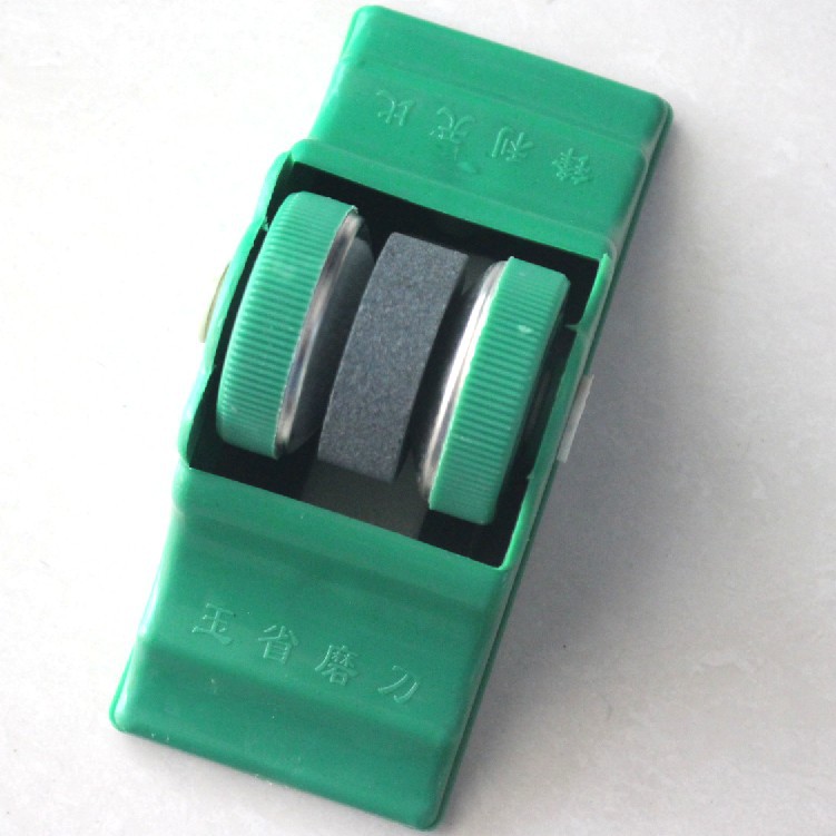 Yusheng knife sharpener with base, knife sharpener with frame and wheel, wholesale knife sharpener from the street stalls, whetstone details Picture