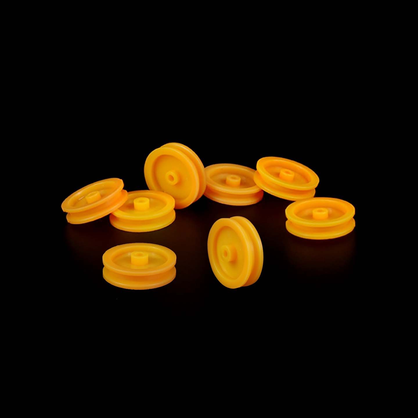 Educational and scientific toy parts synchronous pulley pulley 16.8mm*2mm hole cross-border AliExpress transmission belt pulley Application Scenario