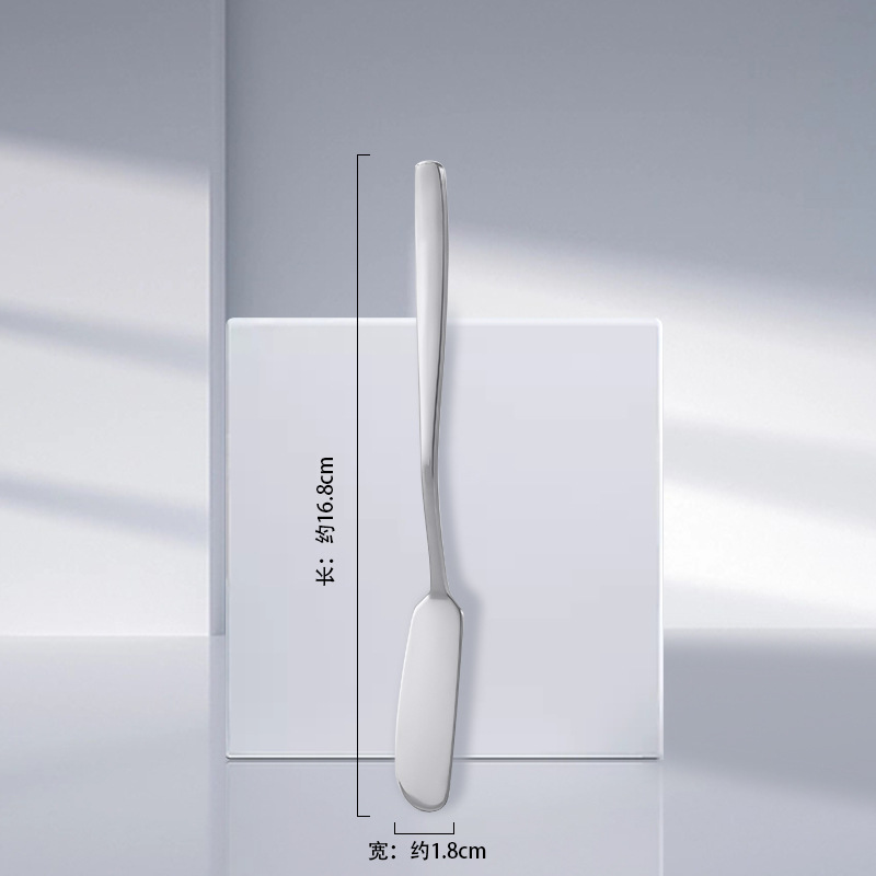 Butter knife, Japanese butter knife, cheese dessert spread knife, spatula knife, jam spatula, thickened stainless steel Western cuisine knife undefined