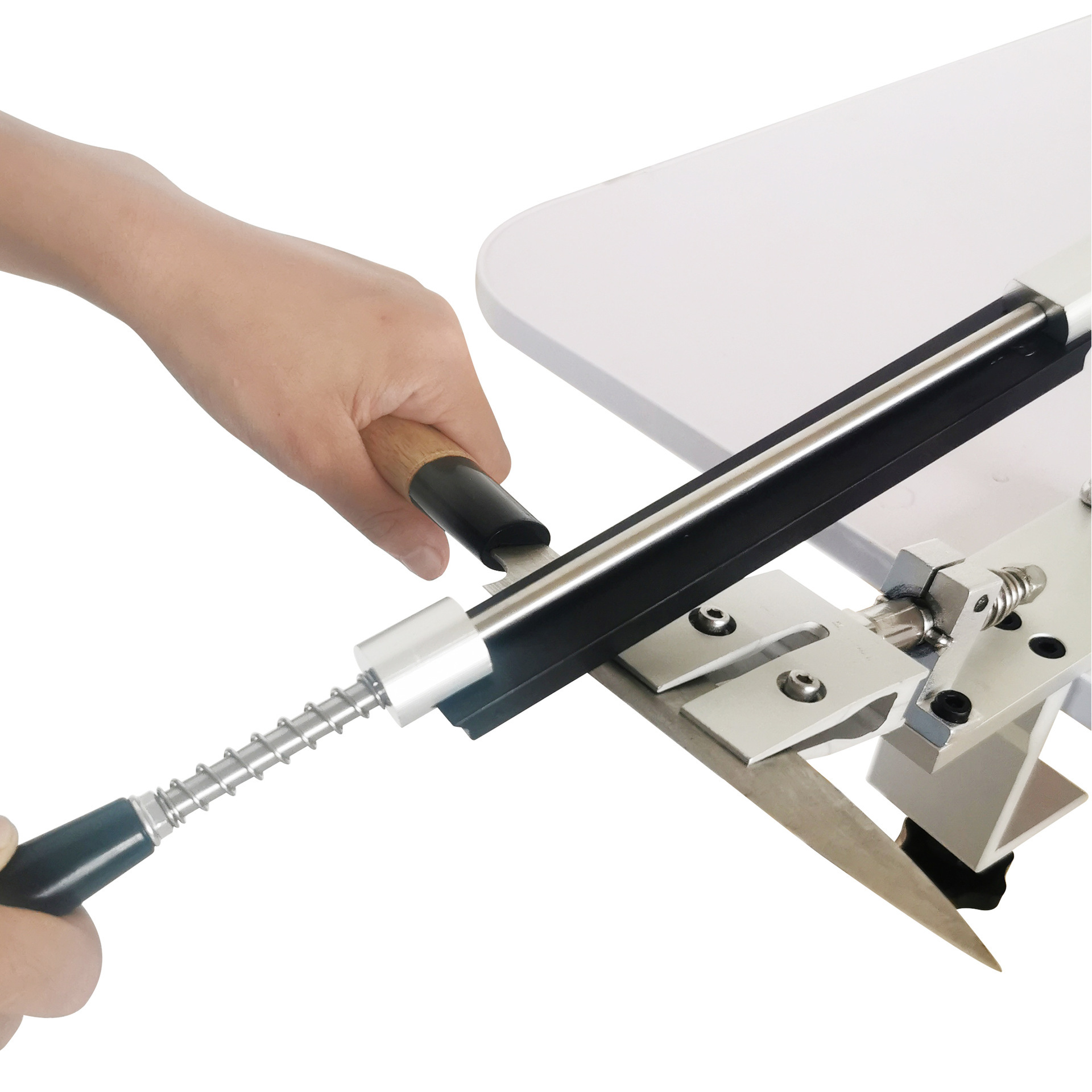 K10 Cross-border bestseller fixed-angle knife sharpener, AliExpress best-selling aluminum alloy knife sharpener 360-degree flip 2023 new Application Scenario