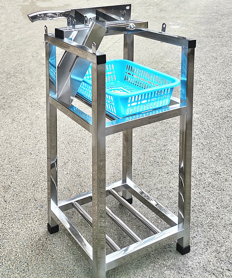 Sugarcane guillotine, sugarcane sectioning machine, cutting into sections, turning knife, stainless steel bracket, sugarcane knife, cutting into blocks, cutting into cylinders, slicing machine details Picture