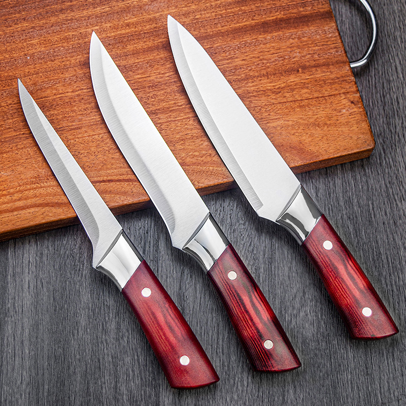 Stainless steel boning knife, special slicing knife for slaughtering pigs, sharp knife for cutting meat, multi-purpose knife for chefs, small knife for slaughtering cattle and sheep full figure