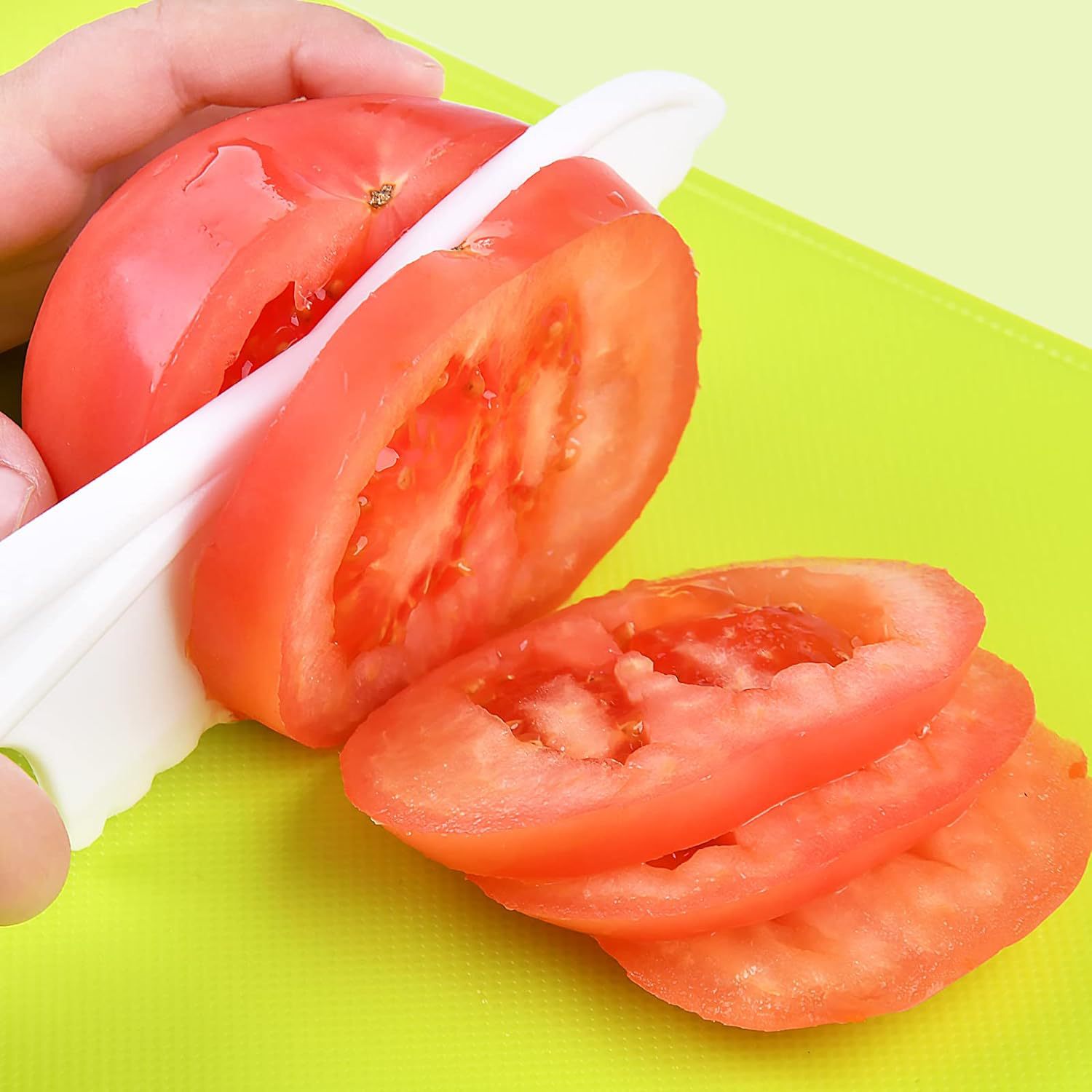 17-piece wooden children's kitchen knife set, gloves, cutting board, fruit, vegetable and potato cutter, plastic children's safety knife details Picture