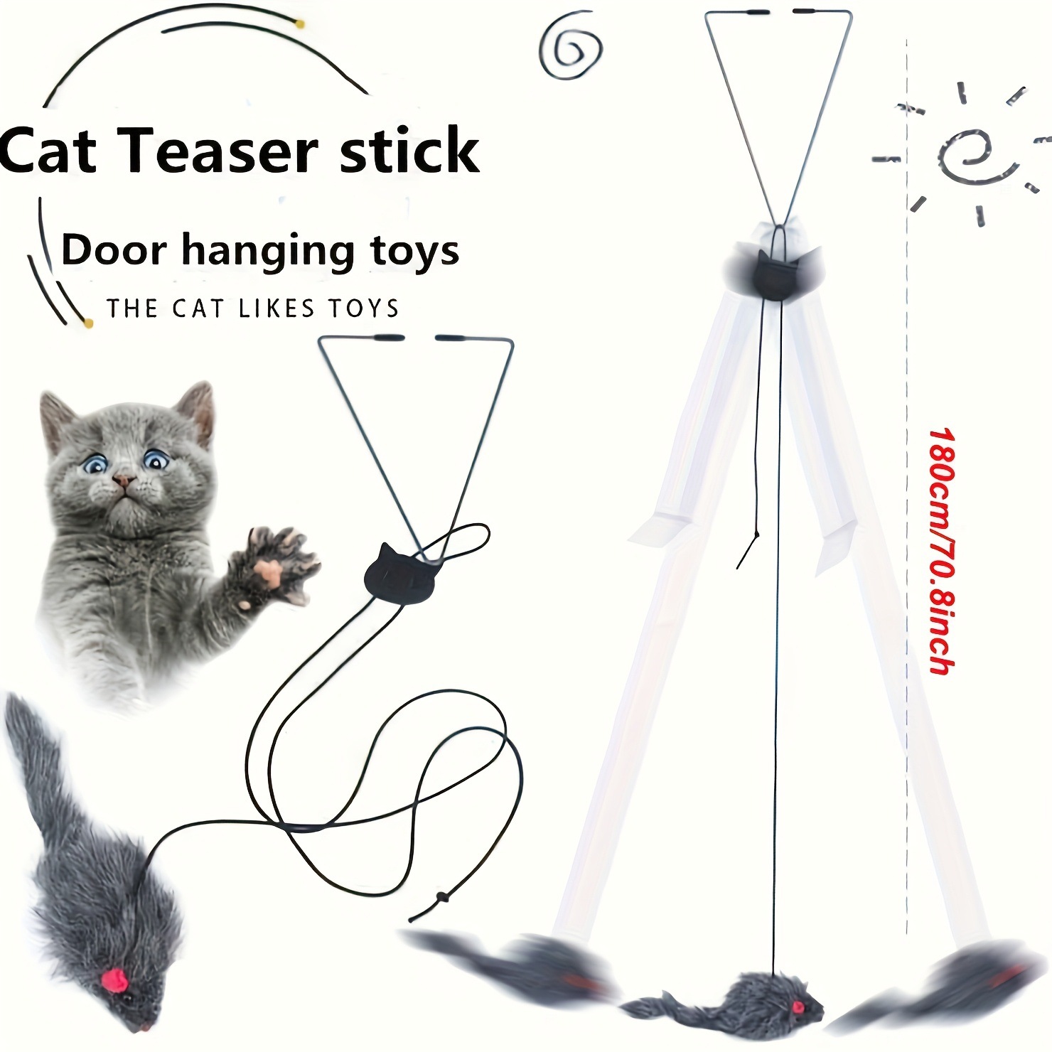Buy 1 Get 1 Free Total 2pcs Whimsical Adjustable Hanging cross-border details Picture