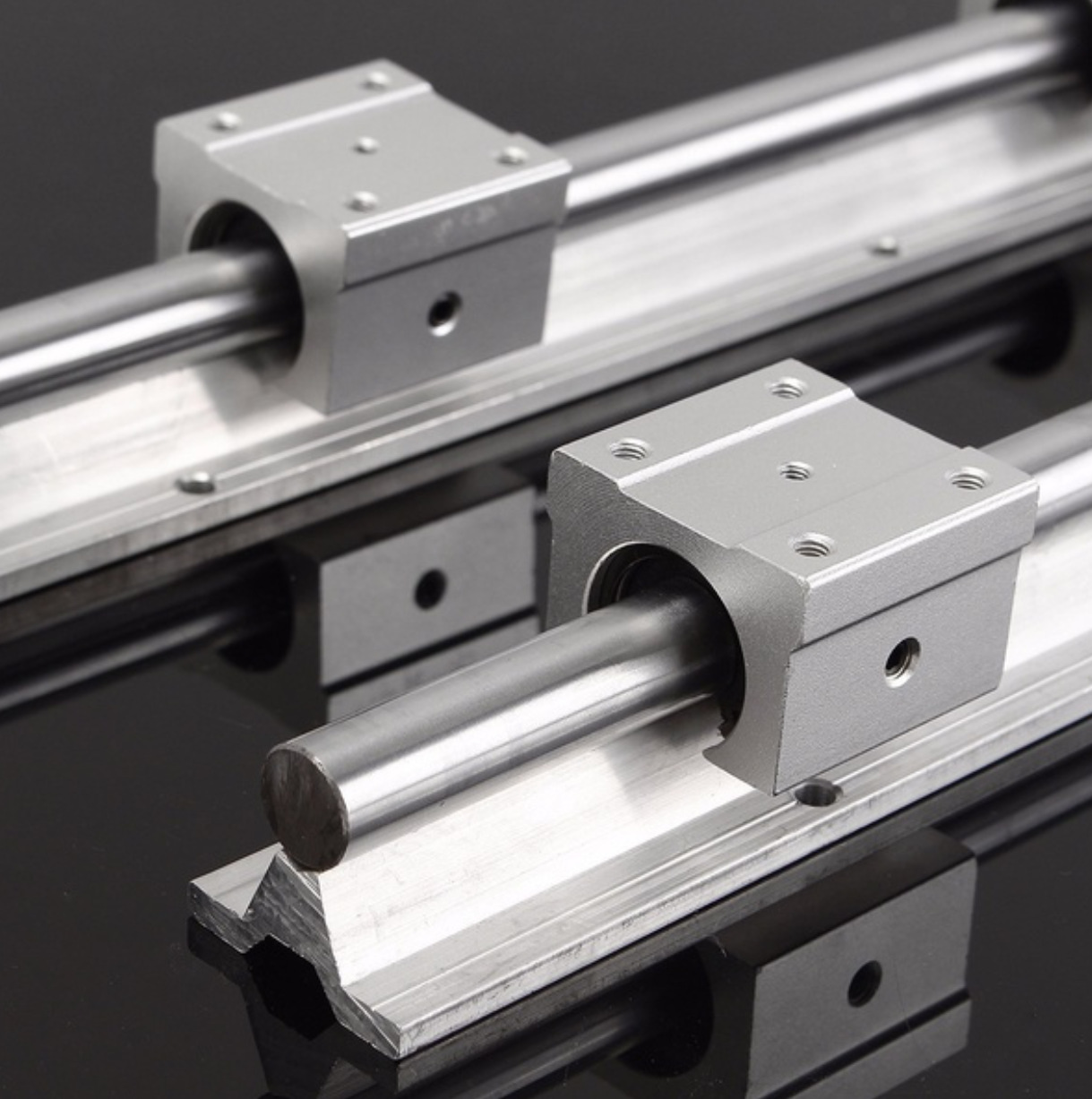 Locked linear guide rail slider aluminum support guide rail SBR-C20 cylindrical linear sliding guide rail Item Picture