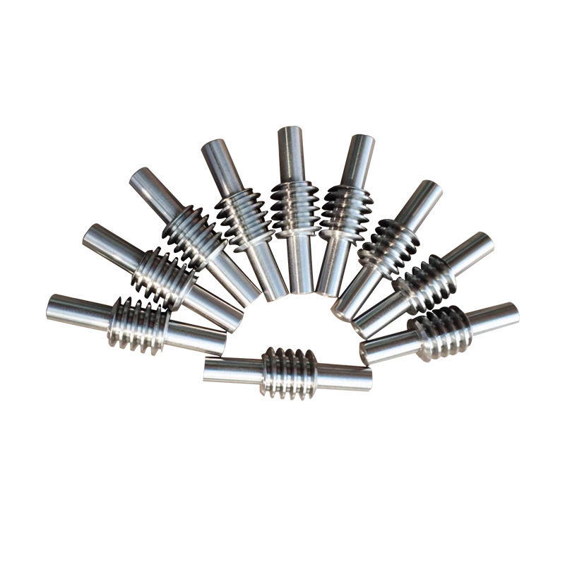 Multi-purpose wear-resistant high-load-bearing stainless steel high-precision worm, turbine and worm processing full figure