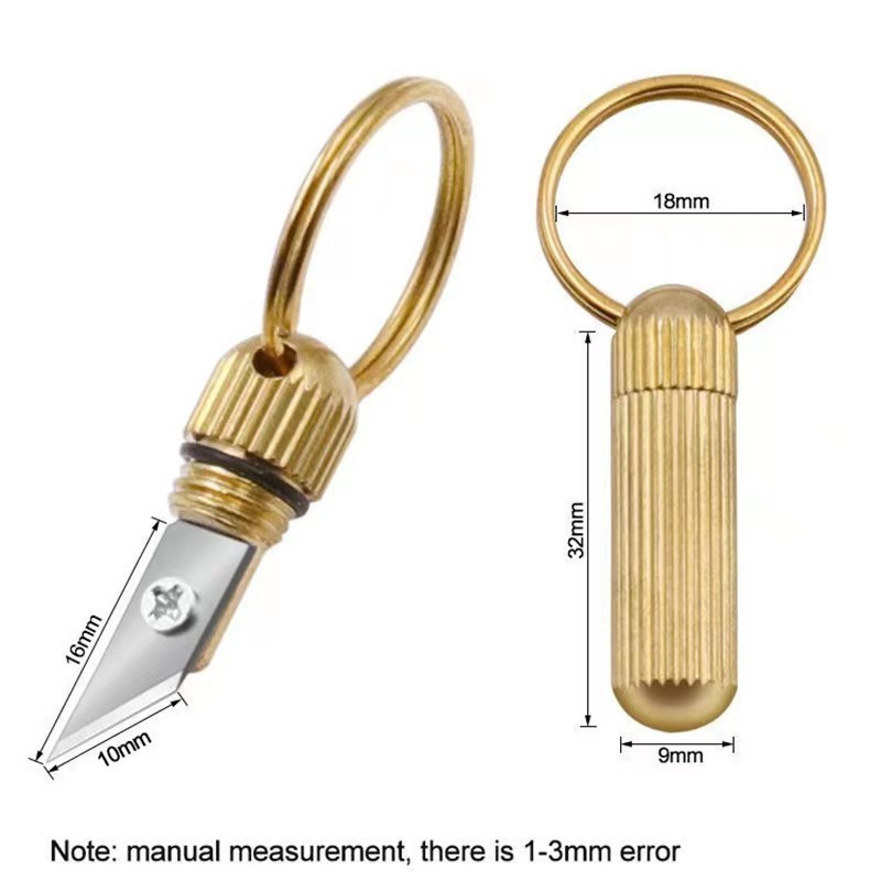 Miniature unboxing tools, capsule knives, cutting tools, splitting pills, opening packages, opening cans, cutting knives, keychains Application Scenario