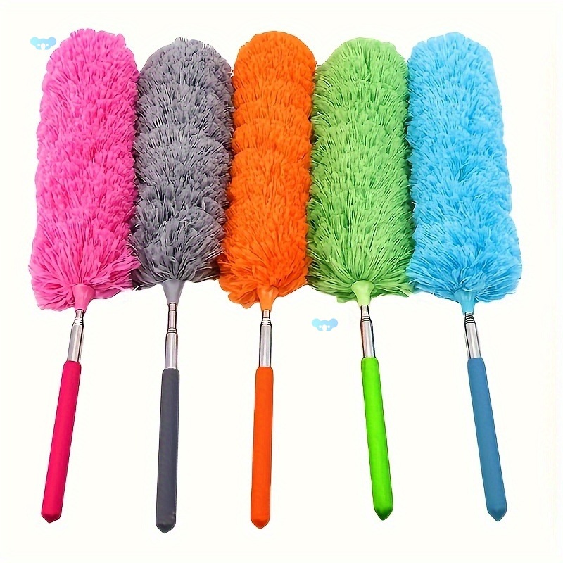 Colorful Dust Brush 1pc Retractable Microfiber Dust Brush full figure