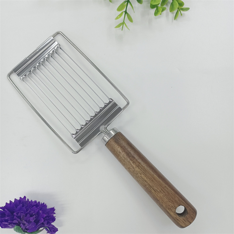 Factory wholesale stainless steel handle fruit slicers, tomato slicers, ham slicers, tomato slicers, French fries and soil slicers details Picture