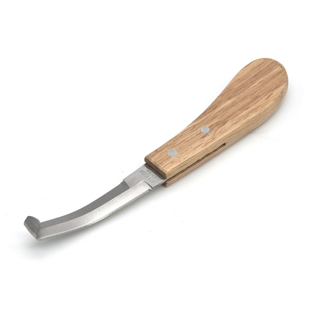 Horse, cow and sheep hoof trimming knife, durable double-edged hoof trimming knife for horse toes, a perfect tool for trimming straight hooves full figure
