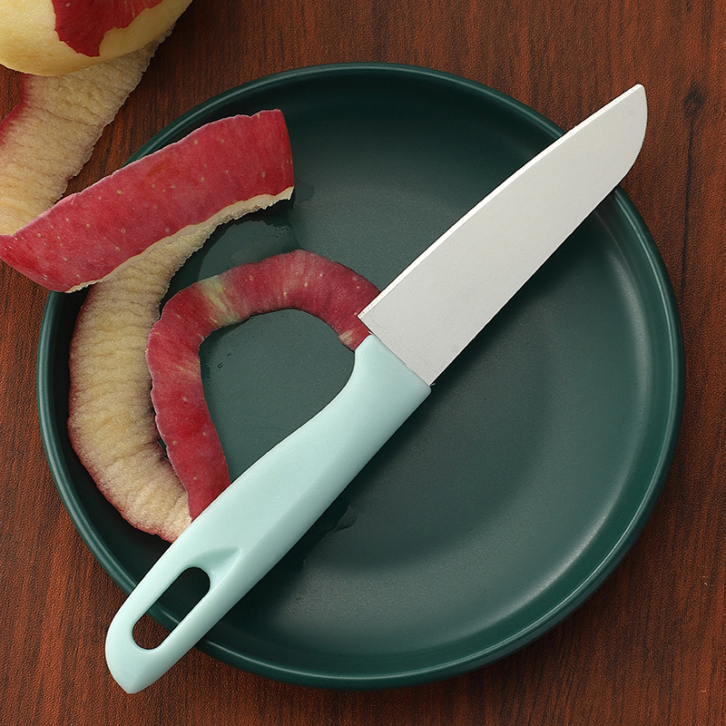 Stainless steel fruit knife, peeler, apple peeler knife, Nordic color two-yuan store gift, daily necessities wholesale Application Scenario