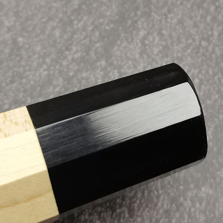 Japan style Knife Handle Japanese cuisine kitchen knife handle octagonal handle ox knife willow blade handle Specification drawing