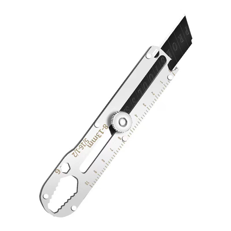【 Bestseller 】 Multi-functional utility knife, high-hardness stainless steel ten-in-one scale, heavy-duty thickened and durable tool knife Item Picture