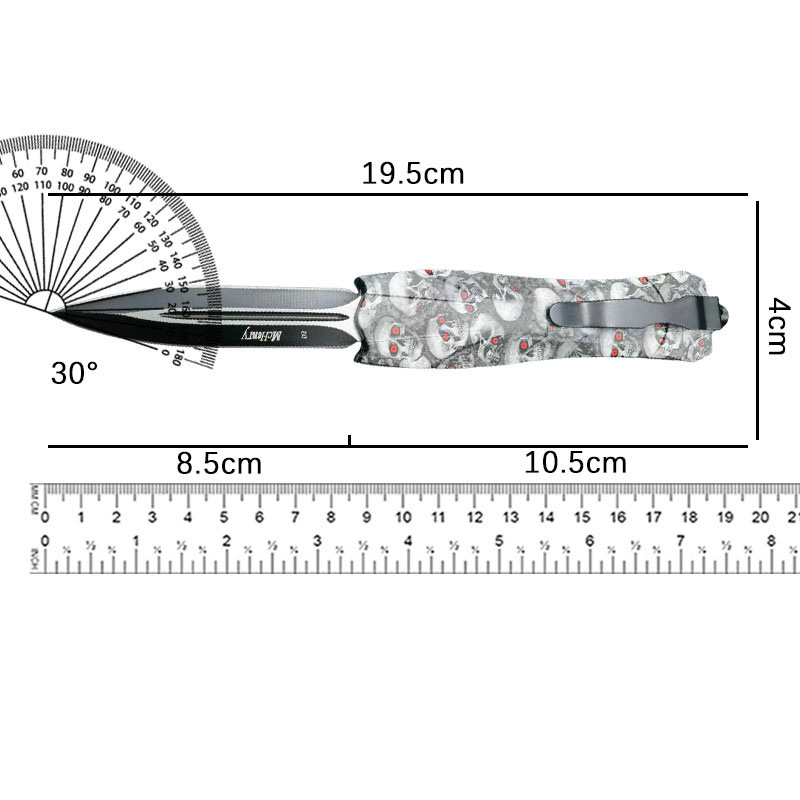 Skeleton best-selling multi-functional folding knife, portable outdoor self-defense knife, camping folding, beautiful collection, ornamental fruit knife details Picture