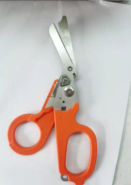 Tactical folding scissors, medical emergency multi-functional scissors, Raptor scissors, outdoor tactical folding pliers, K-sheathed undefined