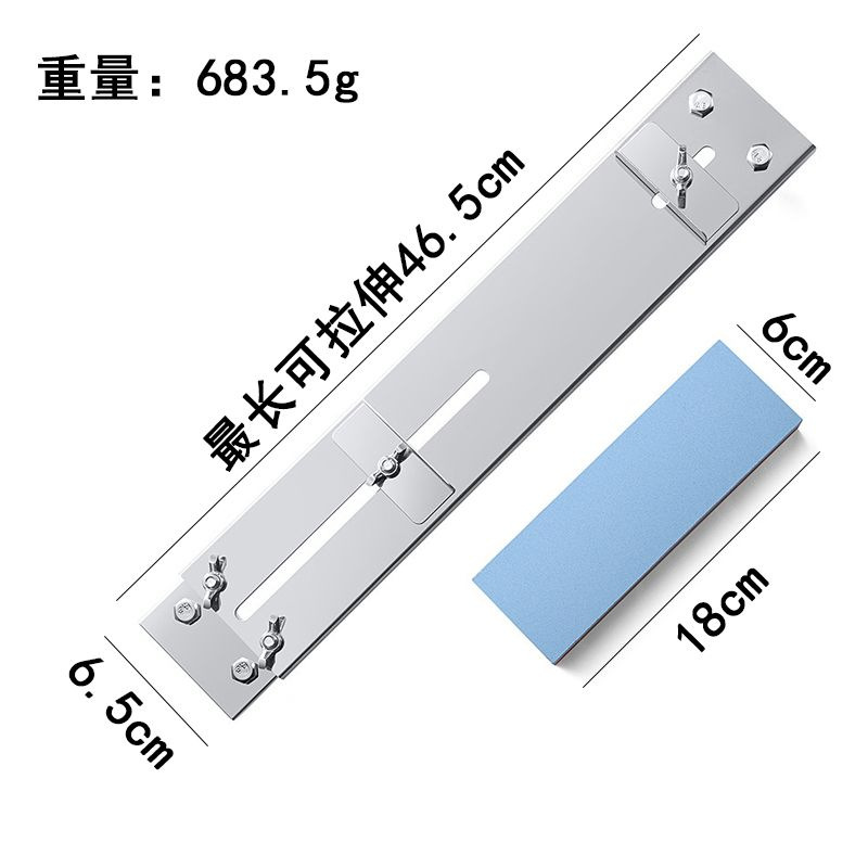 Fixed stainless steel sink, telescopic knife sharpening rack, 3000-mesh white corundum, special whetstone tool for household kitchen knives Item Picture