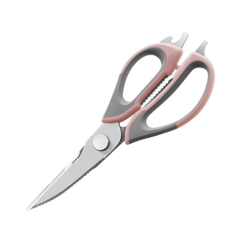 Multi-functional refrigerator scissors, magnetic suction, detachable, household chicken bone scissors, outdoor food barbecue scissors, stainless steel kitchen scissors Item Picture