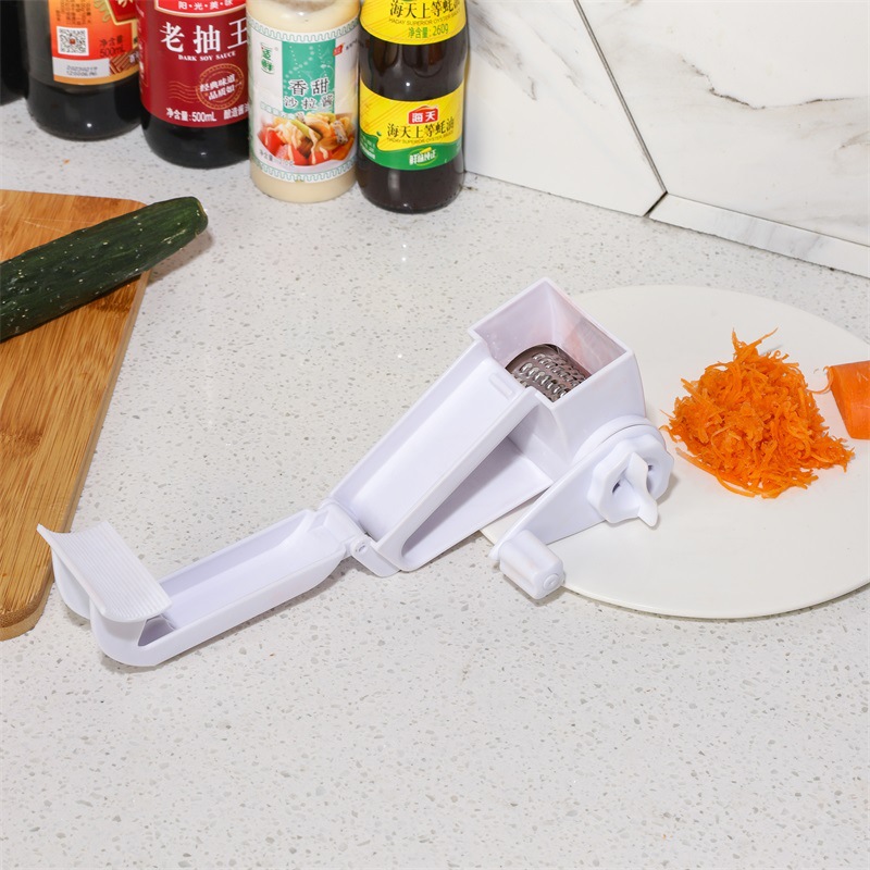 Cross-border hand-cranked grater, kitchen cheese grater, multi-functional household cheese and cheese mince, kitchen grater small tool, magic tool Application Scenario