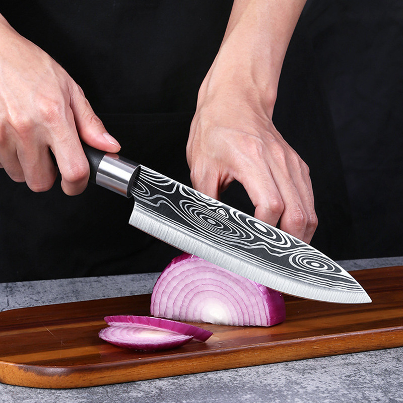 The multi-purpose fruit knife from Malaysia, a sharp kitchen knife that doesn't require grinding, can be sharpened for cutting watermelons, and a commercial knife for street vending Specification drawing