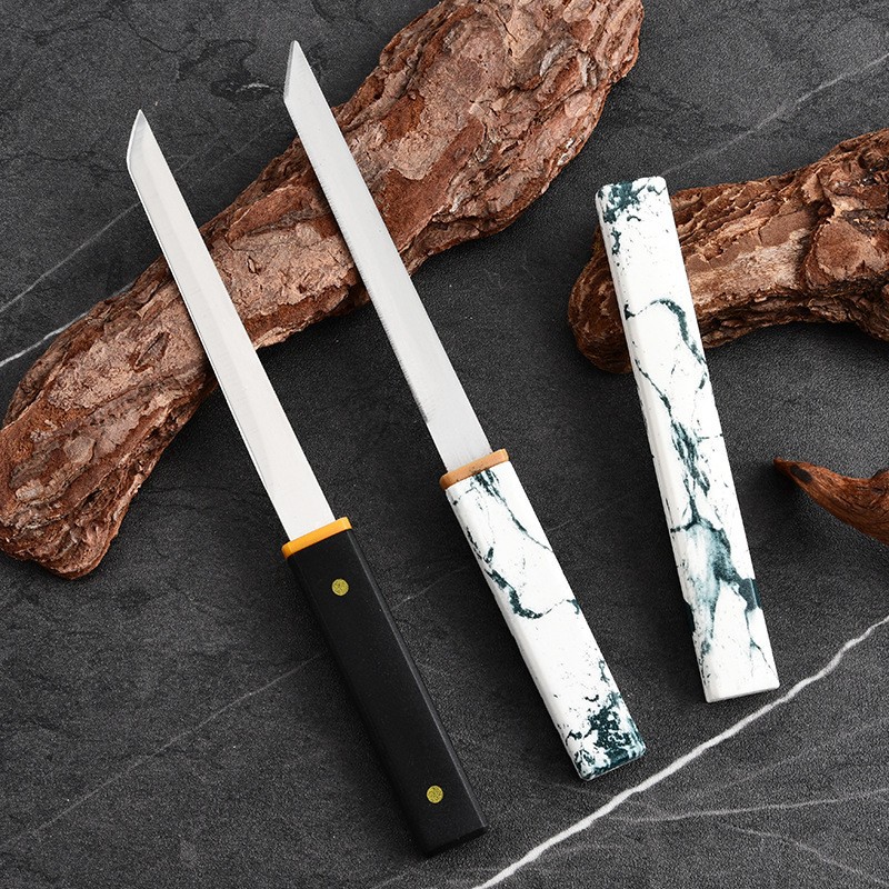 In stock: M390 fruit knife, portable fruit knife, hand-held meat knife, forged meat hand-pulled meat knife, steak knife, small battle boat full figure