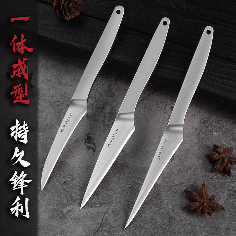 Wholesale and export all-steel engraving knives, chef engraving knives, food professional engraving knives, three-piece sets, one-piece consignment full figure