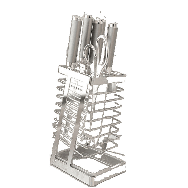 304 stainless steel kitchen knife rack, kitchen knife rack, storage rack, household draining countertop for placing kitchen knives and knife holders, storage rack Item Picture