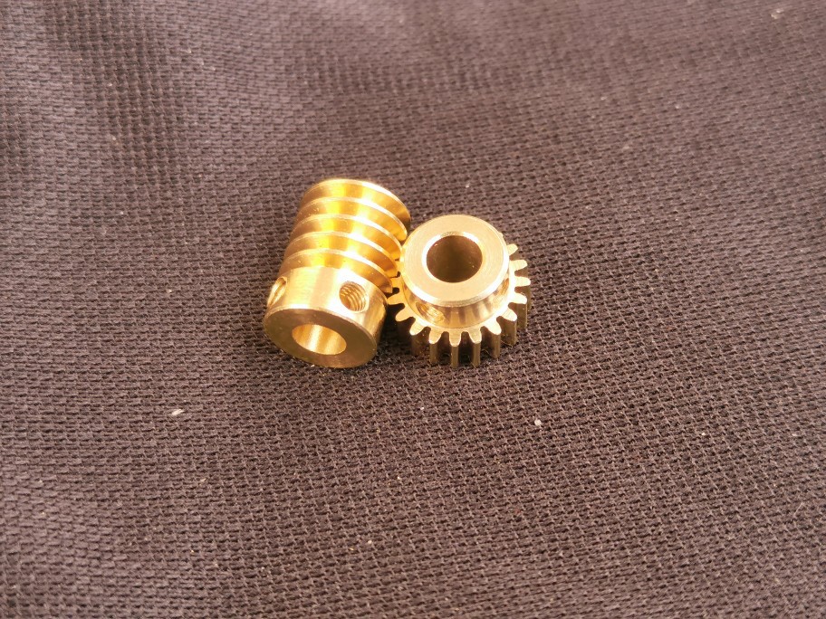 0.5 module metal brass worm gear reduction gear small module 90-degree transmission model car model full figure