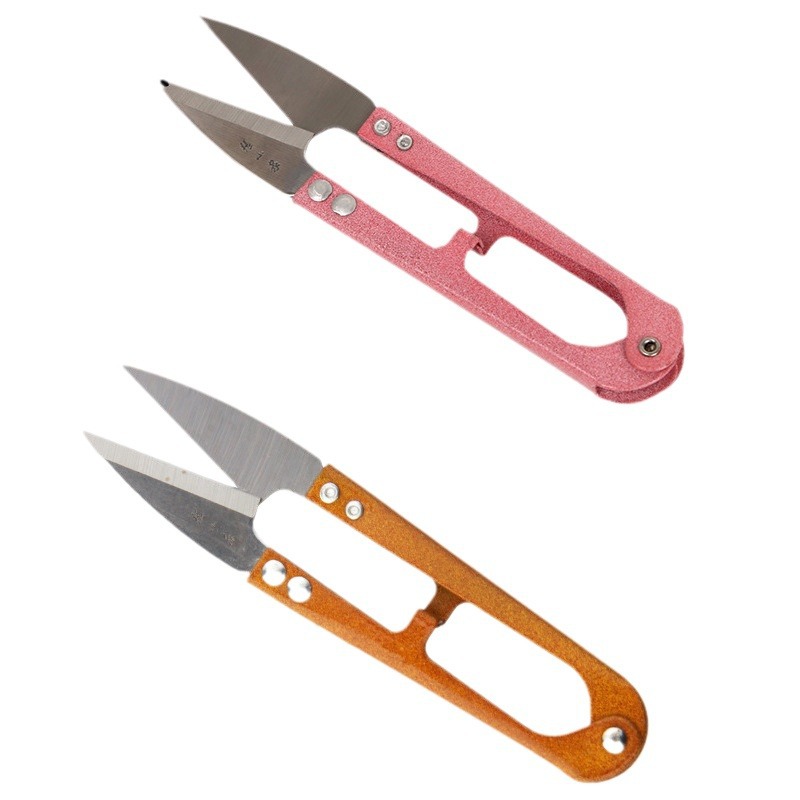 Zhang Xiaoquan spring yarn scissors, cross-stitch clothing cutting scissors, tailor U-shaped small scissors, thread ends, TB-448S thread scissors Item Picture