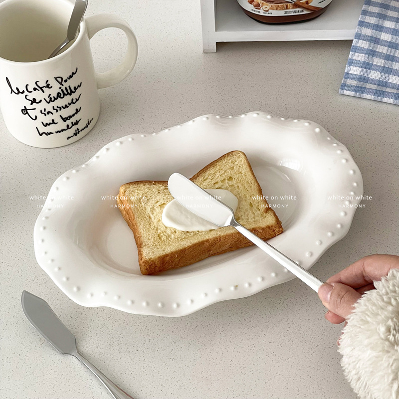 Jam spatula, stainless steel butter spatula, toast spread spatula, cream spatula, baking tools, spatula details Picture