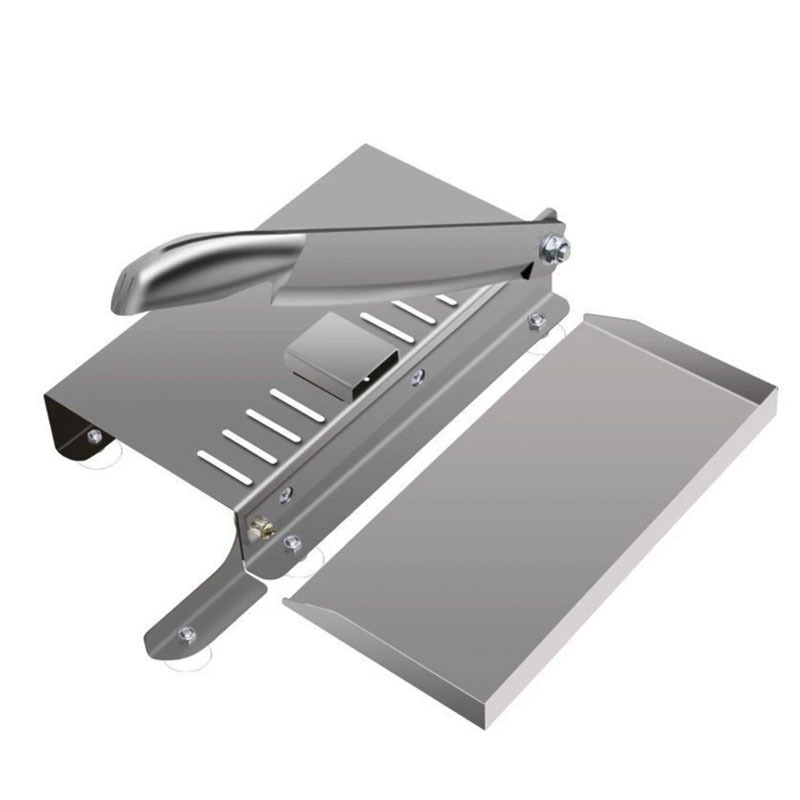 Household stainless steel beef and mutton roll slicing machine for cutting chicken, duck and goose, kitchen bone-cutting multi-functional guillotine, commercial for cutting medicinal materials Item Picture