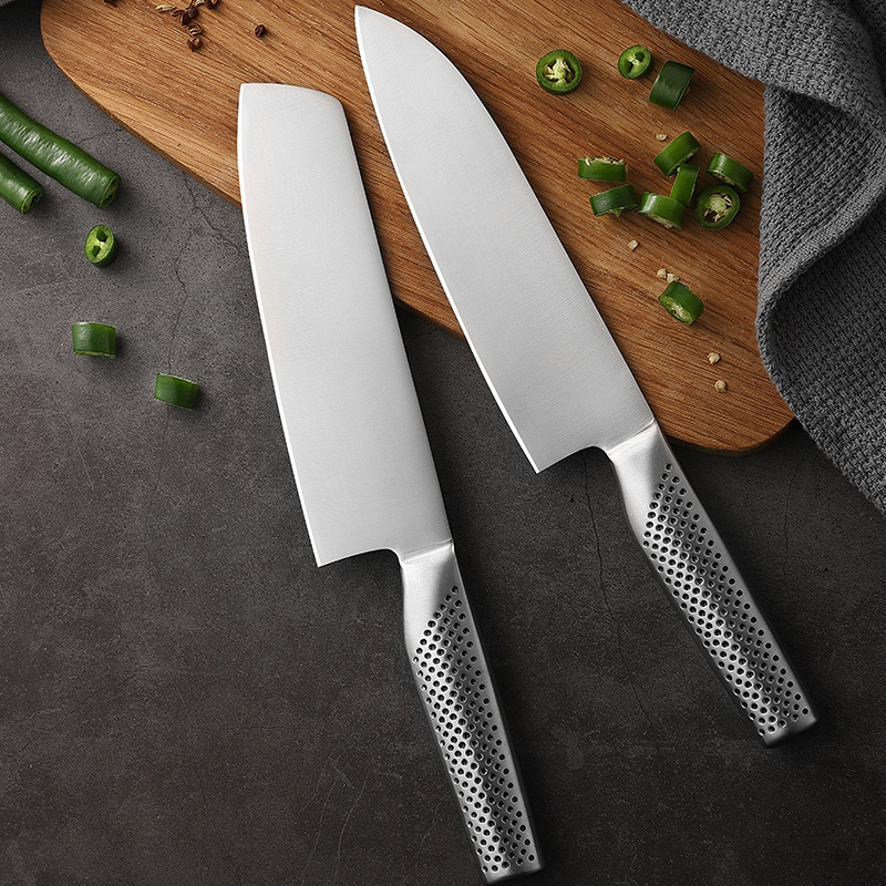 Cross-border Kuraji Chef's knife set, Sato chef's knife factory kitchen household Santoku knife, Japanese kitchen knife full figure