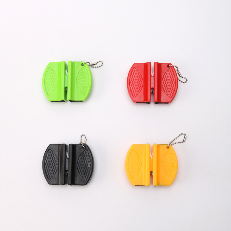 Household small mini knife sharpener type tungsten steel ceramic outdoor portable double-sided knife sharpener kitchen small tools Application Scenario