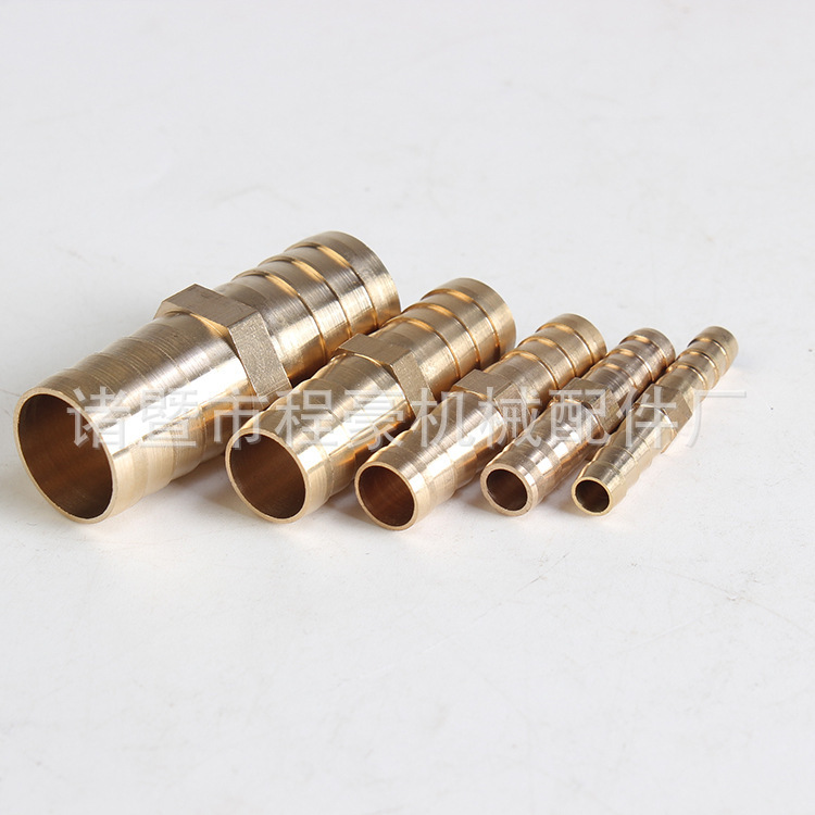 Copper one-character pagoda, through pagoda, straight-through two-way, air pipe joint at both ends, rubber pipe joint details Picture