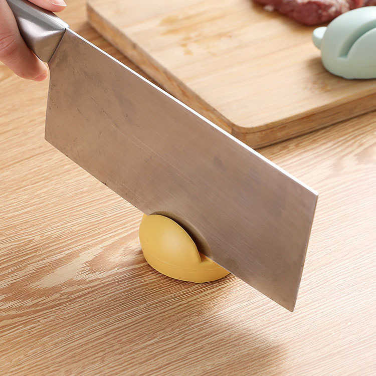 Cartoon Frog knife sharpener, household multi-functional kitchen knife sharpener, portable anti-slip knife sharpener, kitchen small tools details Picture