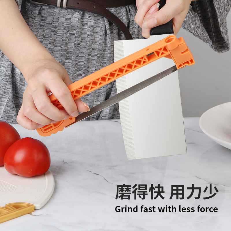 Double-sided diamond sharpening tool, suspended diamond sand sharpening stone, multi-functional new type of sharpening tool, household sharpening tool details Picture