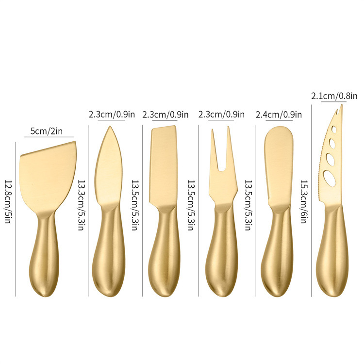 Factory direct supply of hollow handle butter spatula set, cross-border multi-functional cheese slicer, cheese scraper, butter knife Item Picture