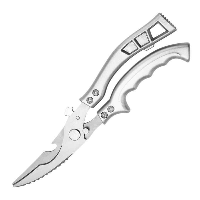 Cross-border best-selling stainless steel chicken bone scissors, kitchen scissors, multi-functional food scissors, specially designed for bone cutting Item Picture