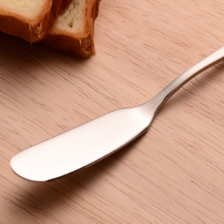 Moonlight cheese knife, jam spreading knife, butter knife, cream knife, Western cuisine knife, bread thickening stainless steel butter knife Specification drawing