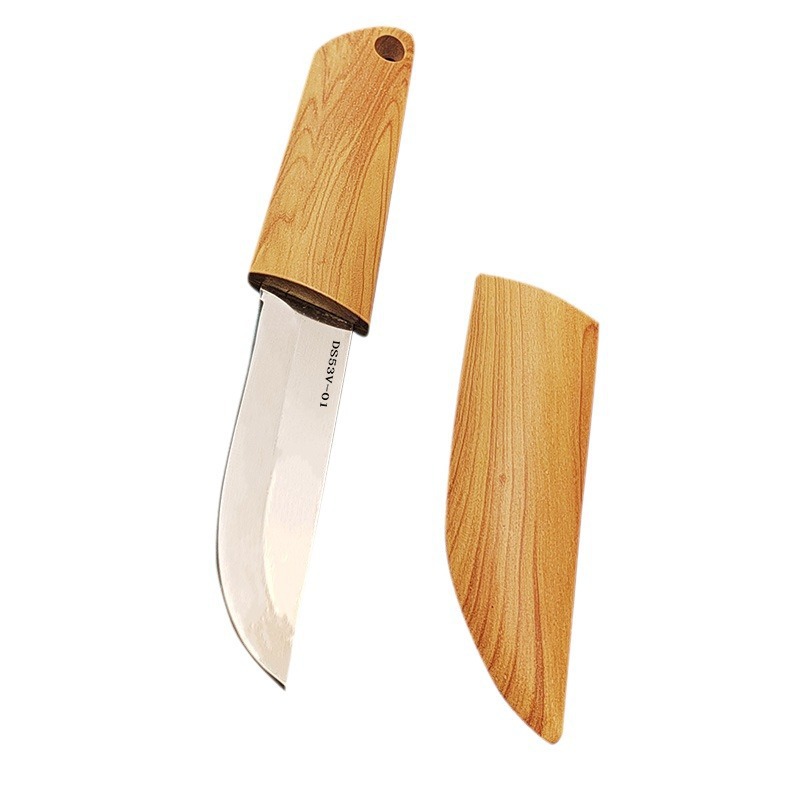 Household fruit knife, outdoor hand-handled meat knife, knife for cutting fruits, vegetables and meat, portable small fat knife, outdoor knife Item Picture
