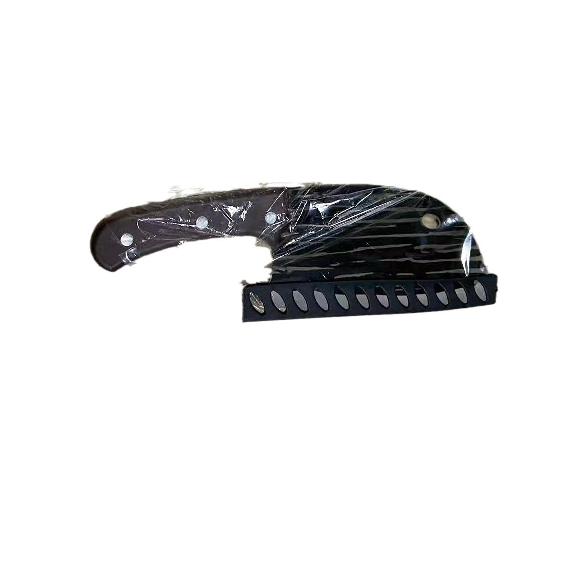 This is a popular online celebrity striped hammer-patterned hand-forged slicing knife, a multi-functional dual-purpose fish head knife, and a sharp kitchen meat slicer Item Picture