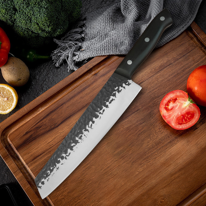 Cross-border handcrafted stainless steel small kitchen knife, slicing knife, household forged cooking chef knife, cutting pair knife, Japanese small kitchen knife details Picture