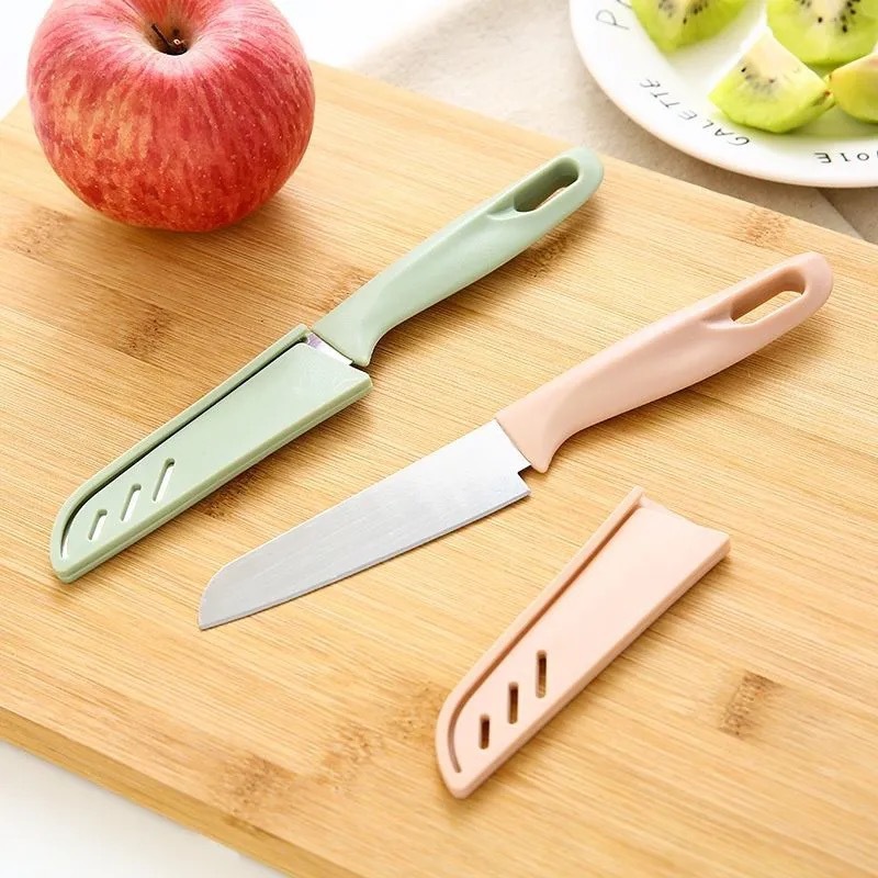 Stainless steel fruit knife, household fruit peeler, foldable and convenient, portable peeler, multi-functional small knife for peeling and cutting melons details Picture
