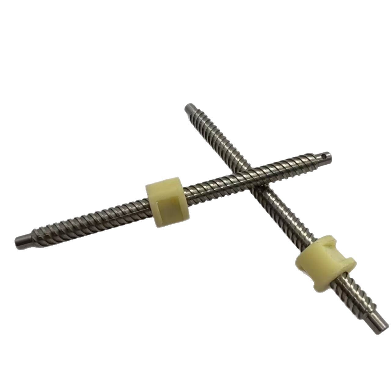 Self-locking anti-loosening lifting, precise and stable pushing and pulling, Shenzhen Shiyan Ruixin Hardware stainless steel corrosion-resistant and wear-resistant trapezoidal lead screw Specification drawing