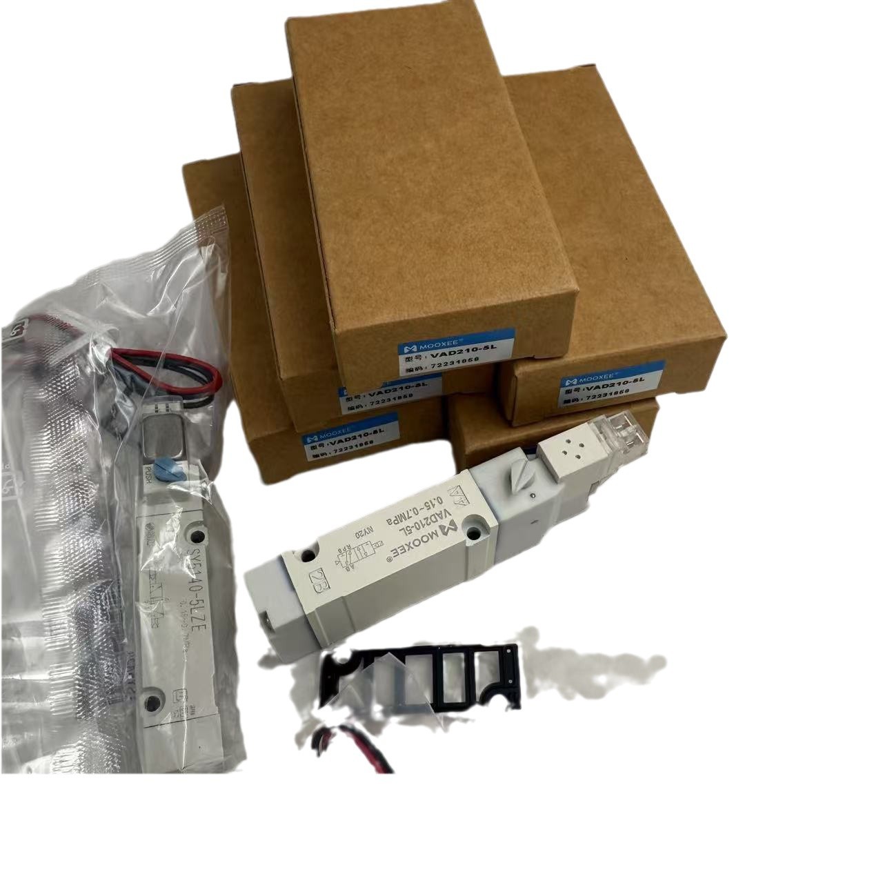 The entire series of MOOXEE holographic genuine solenoid valves VAD210-5L are available for order Item Picture